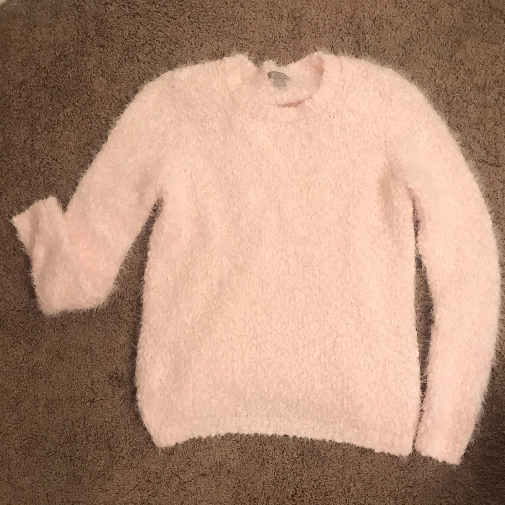 NWOT Pink Fuzzy Sweater - Size Small
